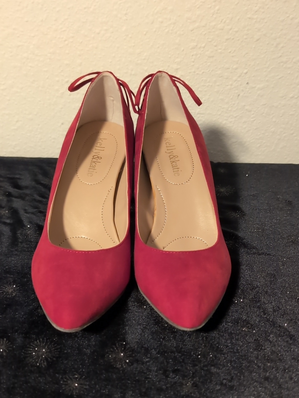 3* Red Suede Pumps